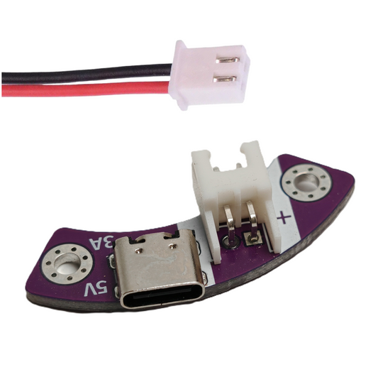 Coglet USB Power PCB + 2-pin XH 2.54mm Cable