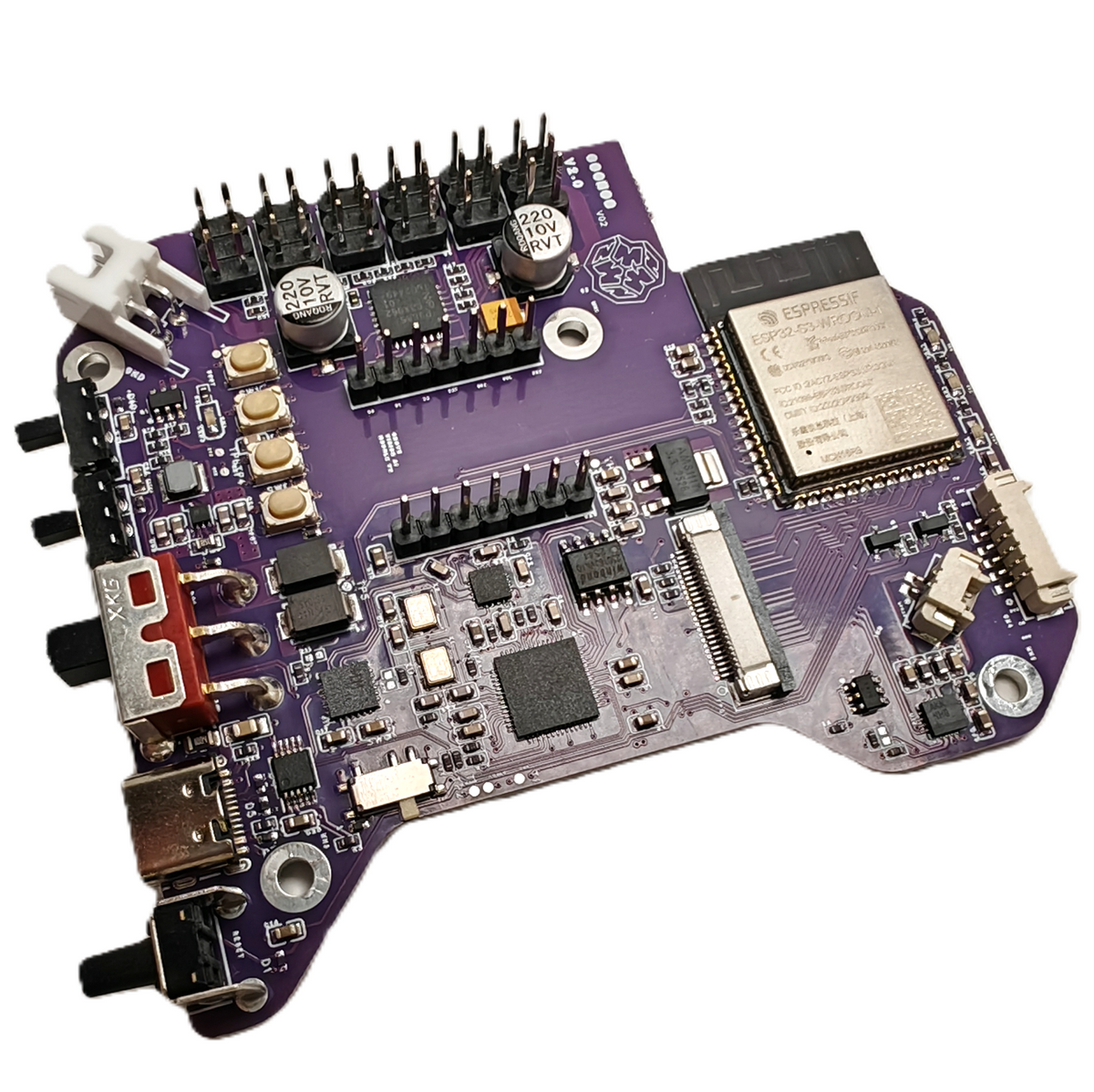 CogNog - Coglet Development Board (ESP32-S3 + Raspberry Pi Pico)