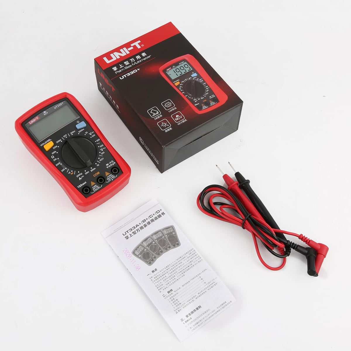 UNI-T Palm Size LCD Pocket Digital Multimeter UT33D+