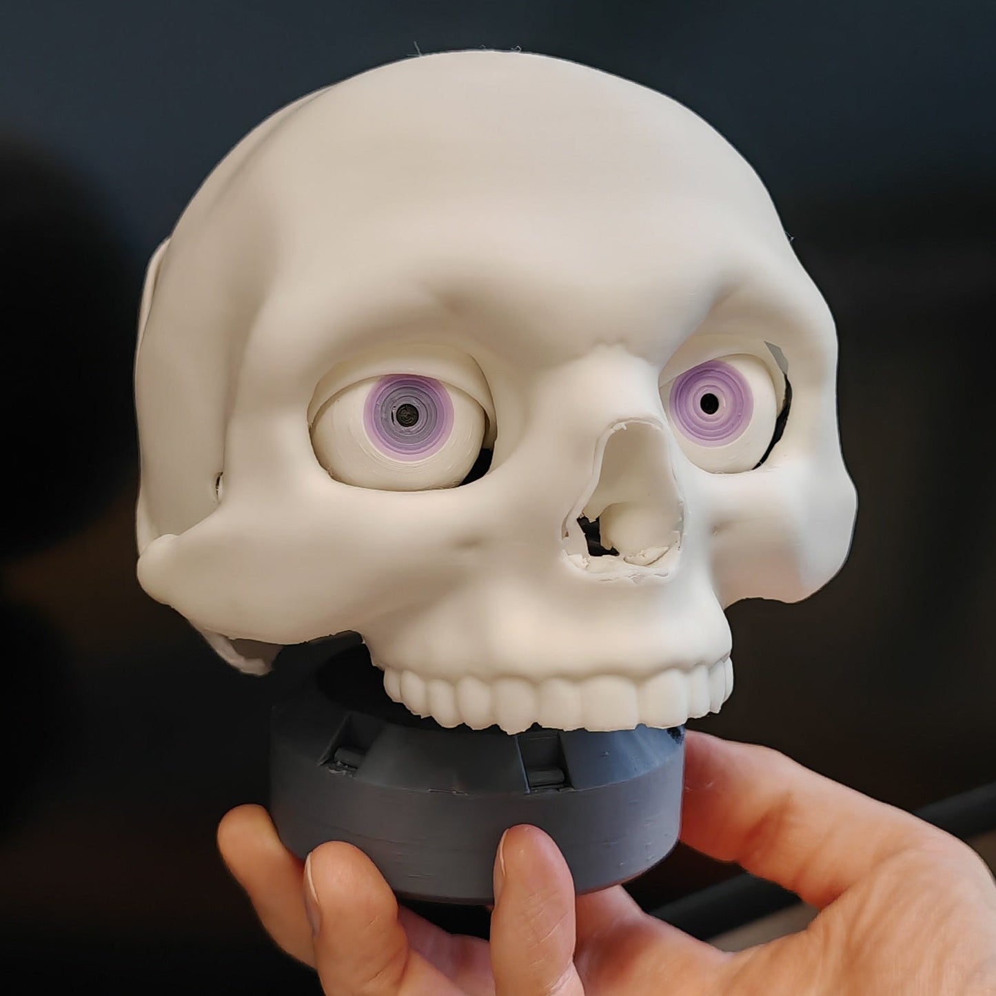 Micro Animatronic Watcher 3D Printed Parts - Skeleton Skull