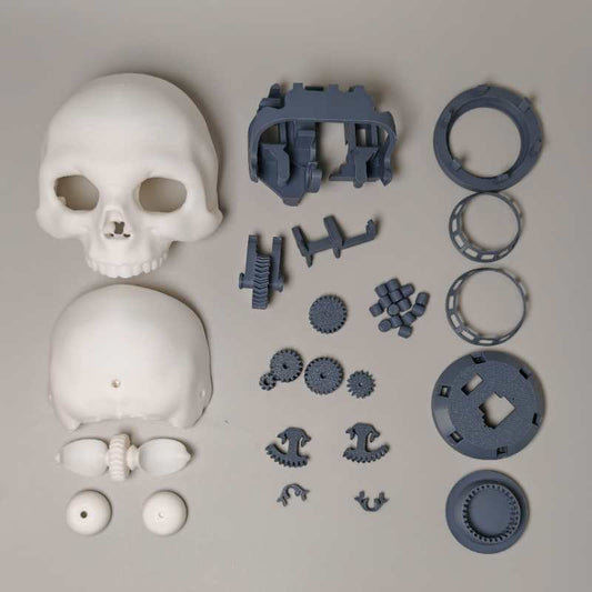 Micro Animatronic Watcher 3D Printed Parts - Skeleton Skull