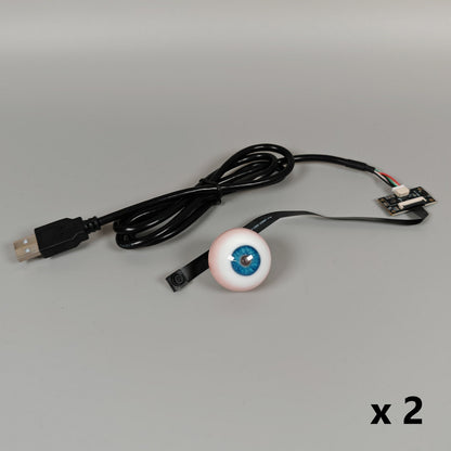 Camera-Compatible Ultra-Realistic Robot Eyes