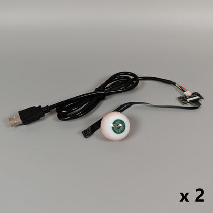 Camera-Compatible Ultra-Realistic Robot Eyes