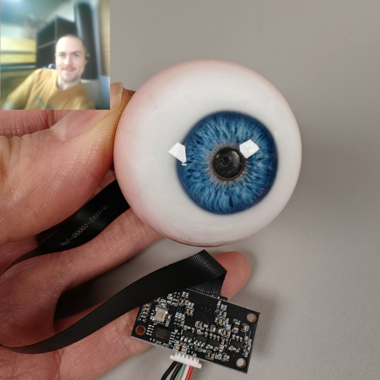 Camera-Compatible Ultra-Realistic Robot Eyes